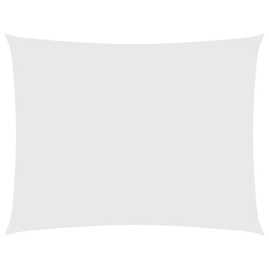 Vidaxl Toldo De Vela Rectangular Tela Oxford Blanco 3x4,5 M_0