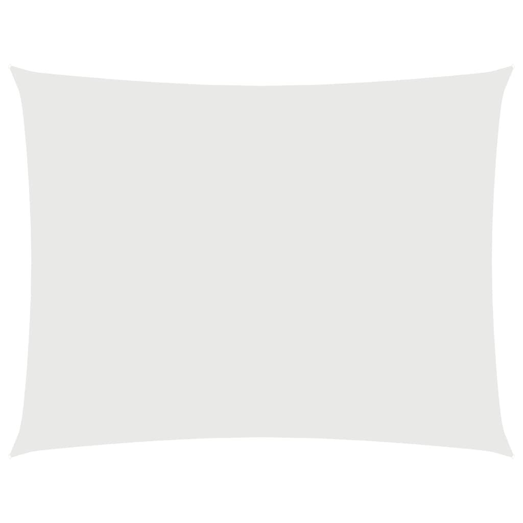 Vidaxl Toldo De Vela Rectangular Tela Oxford Blanco 3,5x4,5 M_0