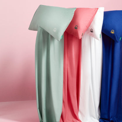 Set 4pzs Sabana King: Sabana Plana (260x280cm C/ Dobladillo Simple 5cm) + Sabana Bajera (200x200+30cm Flap) + 2 Funda De Almohada (50x80cm) 100% Algo