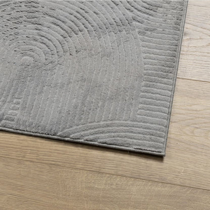 Vidaxl Alfombra De Pelo Corto Look Escandinavo Iza Gris 240x340 Cm_3