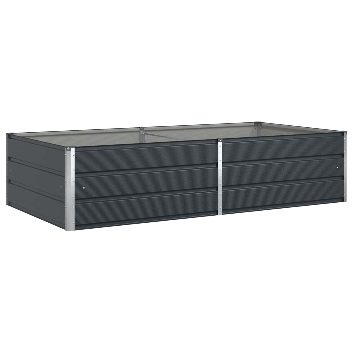 Jardinera Gris Antracita 195 X 100 X 45 Cm Acero Galvanizado_0