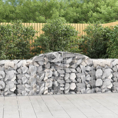 Cestas De Gaviones 11 Uds Forma De Arco Hierro 300x50x80/100 Cm_1
