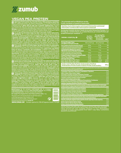 Zumub Vegan Protein (pea Protein) 1 Kg - Chocolate_1