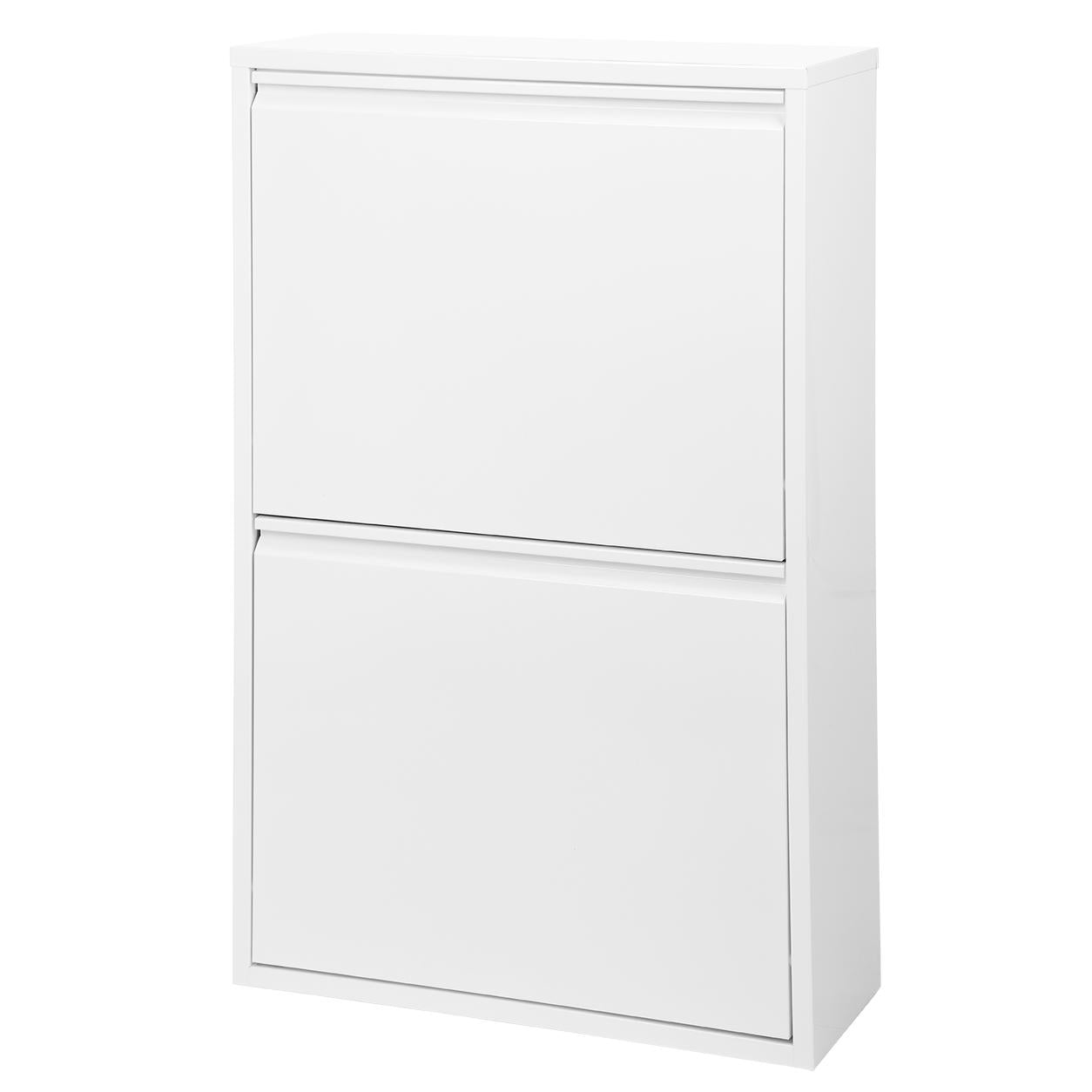 Mueble metálico reciclaje Duett con compartimentos 4 compartimentos Blanco