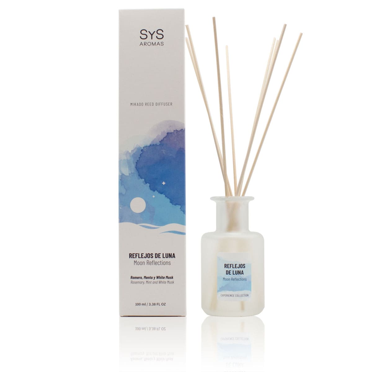 Ambientador Mikado Reflejos de Luna Experience SYS Aromas 100 ml | Aroma Fresco y Mediterráneo | Revitalizante_0