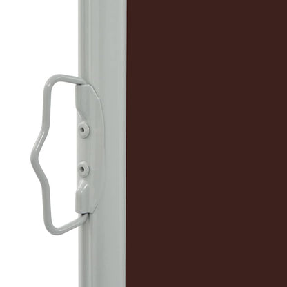 Vidaxl Toldo Lateral Retráctil Para Patio Marrón 140x300 Cm_4