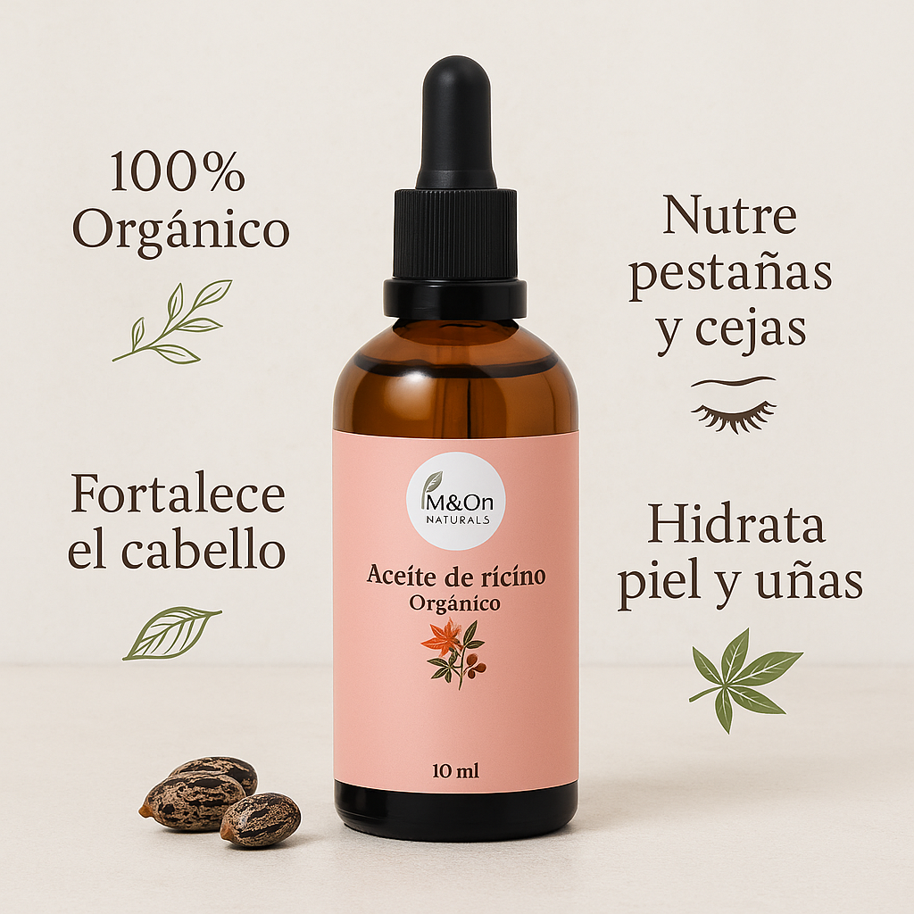 Aceite De Ricino Orgánico 100 Ml | Nutrición Para Cabello, Pestañas Y Cejas | M&on Naturals_2