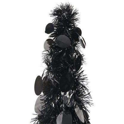 Vidaxl Árbol De Navidad Artificial Emergente Pet Negro 150 Cm_1