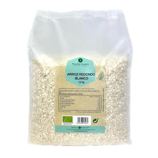 Arroz Redondo Blanco ECO Planeta Huerto 2,5 kg
