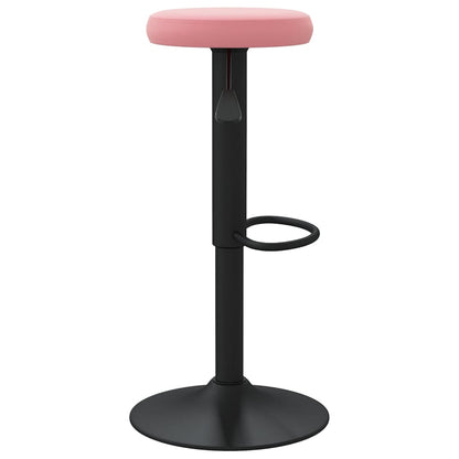 Taburetes De Cocina 2 Unidades Terciopelo Rosa_2