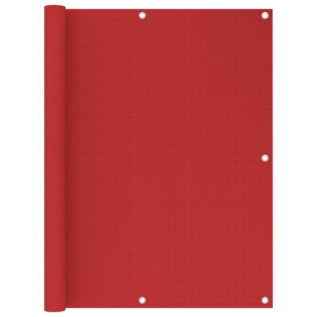 Vidaxl Toldo Para Balcón Hdpe Rojo 120x400 Cm_0