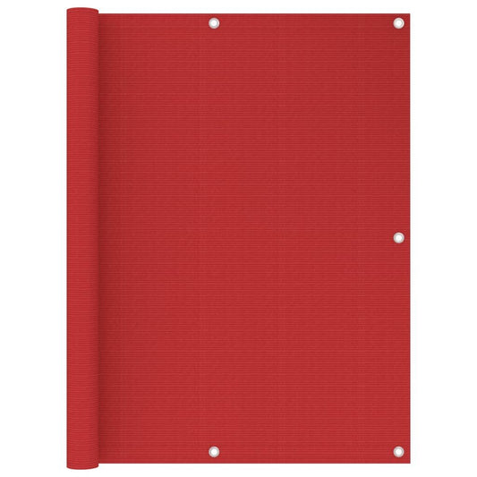 Vidaxl Toldo Para Balcón Hdpe Rojo 120x300 Cm_0