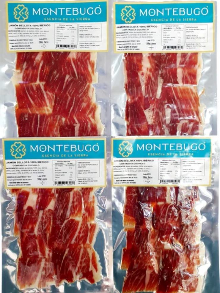 Sobres De Jamón De Bellota 100% Cortado A Cuchillo. 100 Grs. Aprox. 40 Sobres_0