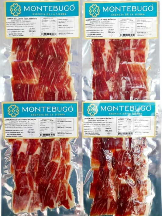 Sobres De Jamón De Bellota 100% Cortado A Cuchillo. 100 Grs. Aprox. 40 Sobres_0
