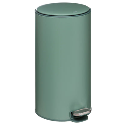 Papelera / Cubo De Basura / Contenedor De Residuos Con Pedal 30l Retro Verde Delta_0