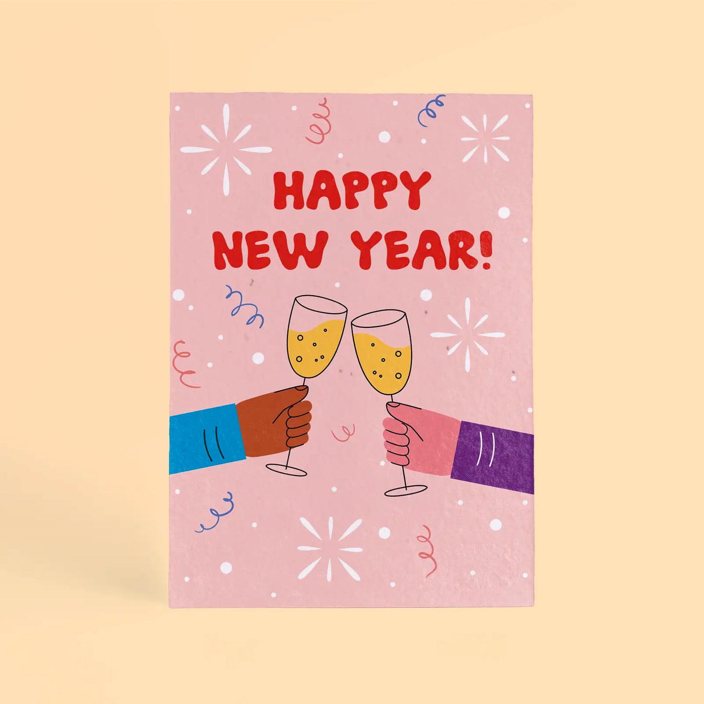 Postales Plantables Navidad Pack 5 Diseños – Snow Globe, Ho Ho Ho, Happy New Year, Snow Angels Y Elf - Resetea_2