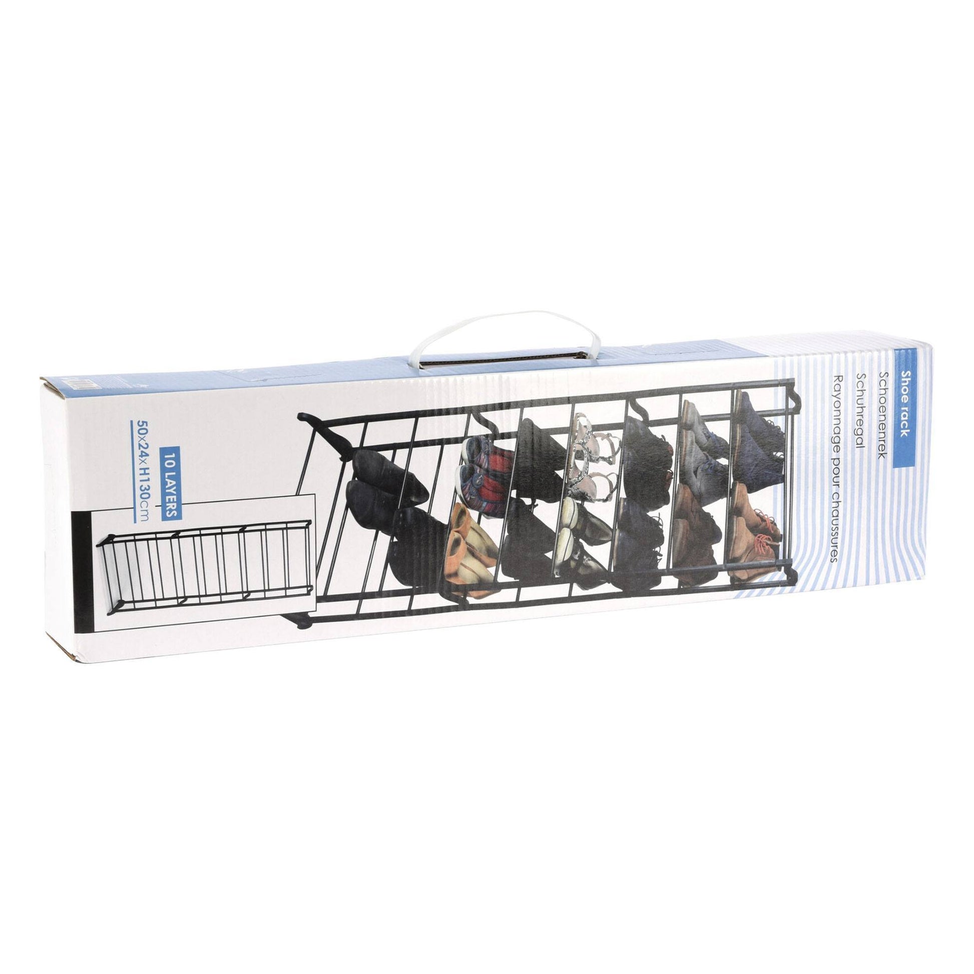 Well Home Zapatero Storage Solutions Con 10 Estantes H.130cm