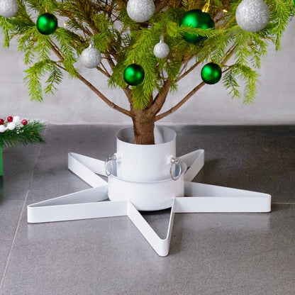 Vidaxl Soporte Para Árbol De Navidad Blanco 47x47x13,5 Cm_1