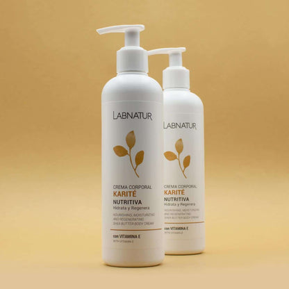 Crema Corporal con Manteca de Karité Labnatur 400 ml | Nutrición Intensiva | Piel Seca y Áspera | Uso Diario | Vegano_1