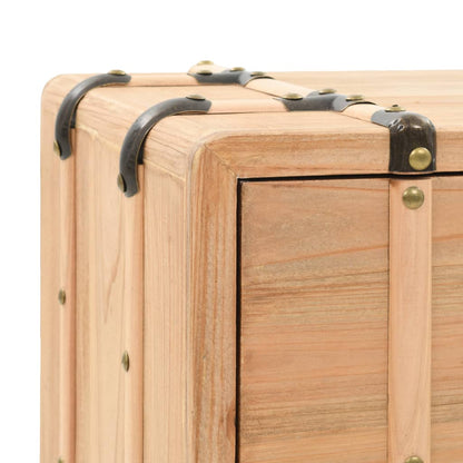 Mesita De Noche Madera Maciza De Abeto 50x35x57 Cm_3