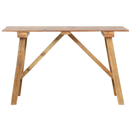 Mesa Consola De Madera Reciclada Mixta 130x40x80 Cm_0