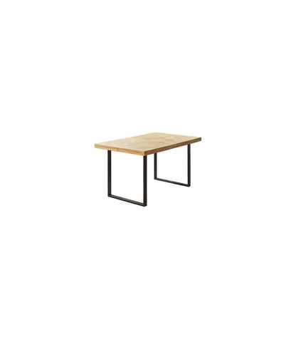 Mesa Rectangular Fija Spike Acabado Roble Nordish/negro, 76cm(alto) 150cm(ancho) 90cm(largo)_0