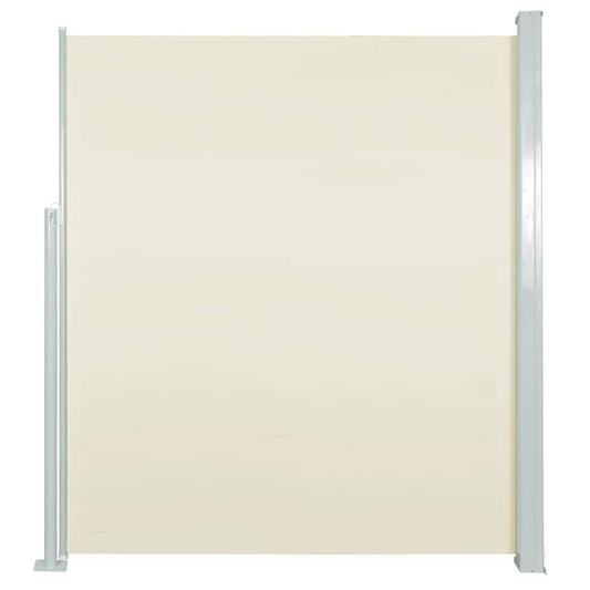 Vidaxl Toldo Lateral Retráctil De Jardín Crema 100x500 Cm_0