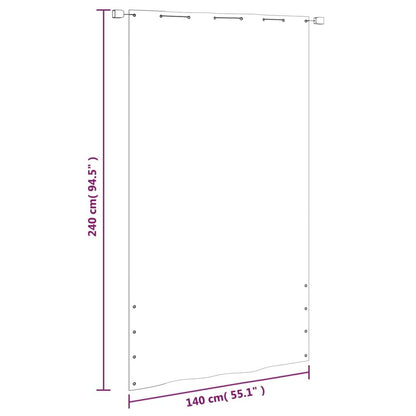 Vidaxl Toldo Pantalla Para Balcón Tela Oxford Verde Claro 140x240 Cm_2