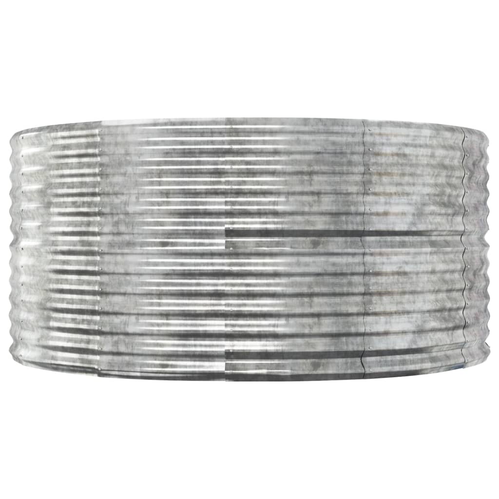 Jardinera Arriate Acero Galvanizado Plata 140x140x68 Cm_2