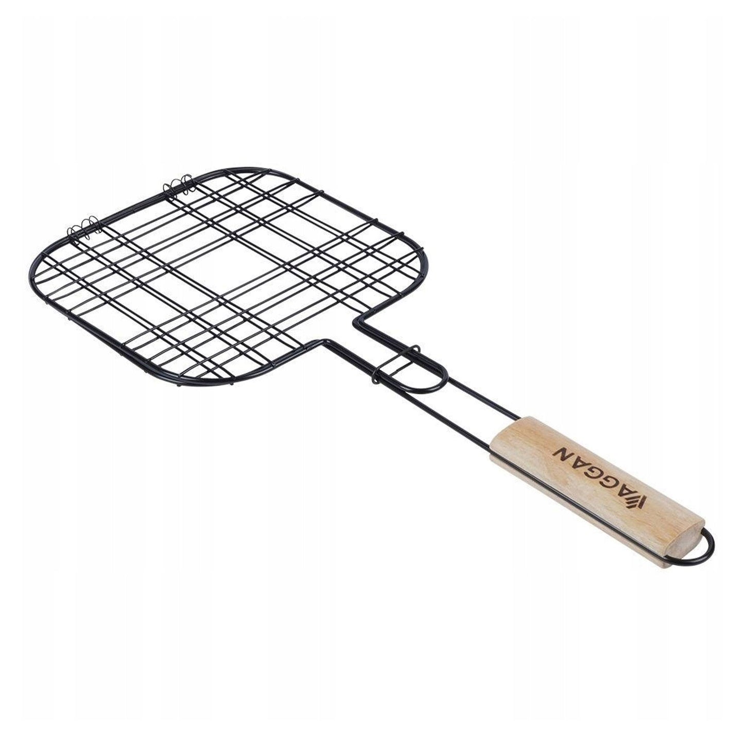 Well Home - Parrilla Grill Mango Madera Y Antiadherente 21x21cm