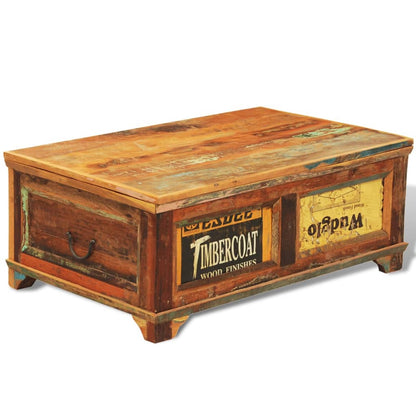Mesa De Centro Vintage Con Almacenaje Madera Reciclada_3