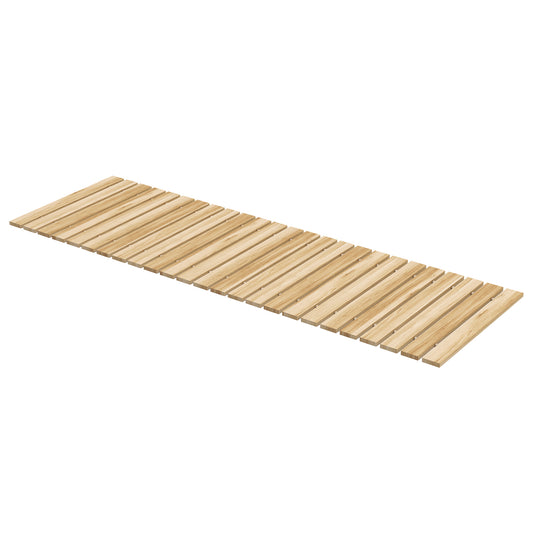 Outsunny Camino De Jardín De Madera 120x38 Cm Pasarela Enrollable Para Exterior_0