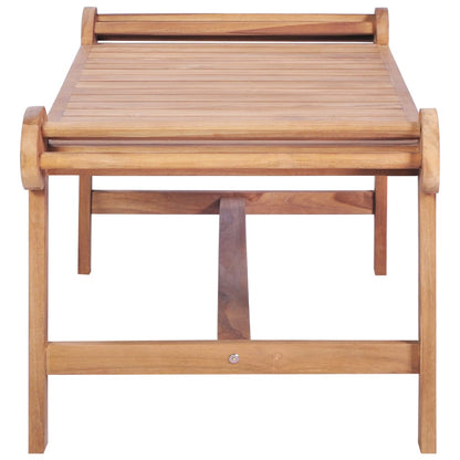 Mesa De Centro De Teca Maciza 100x50x45 Cm_1