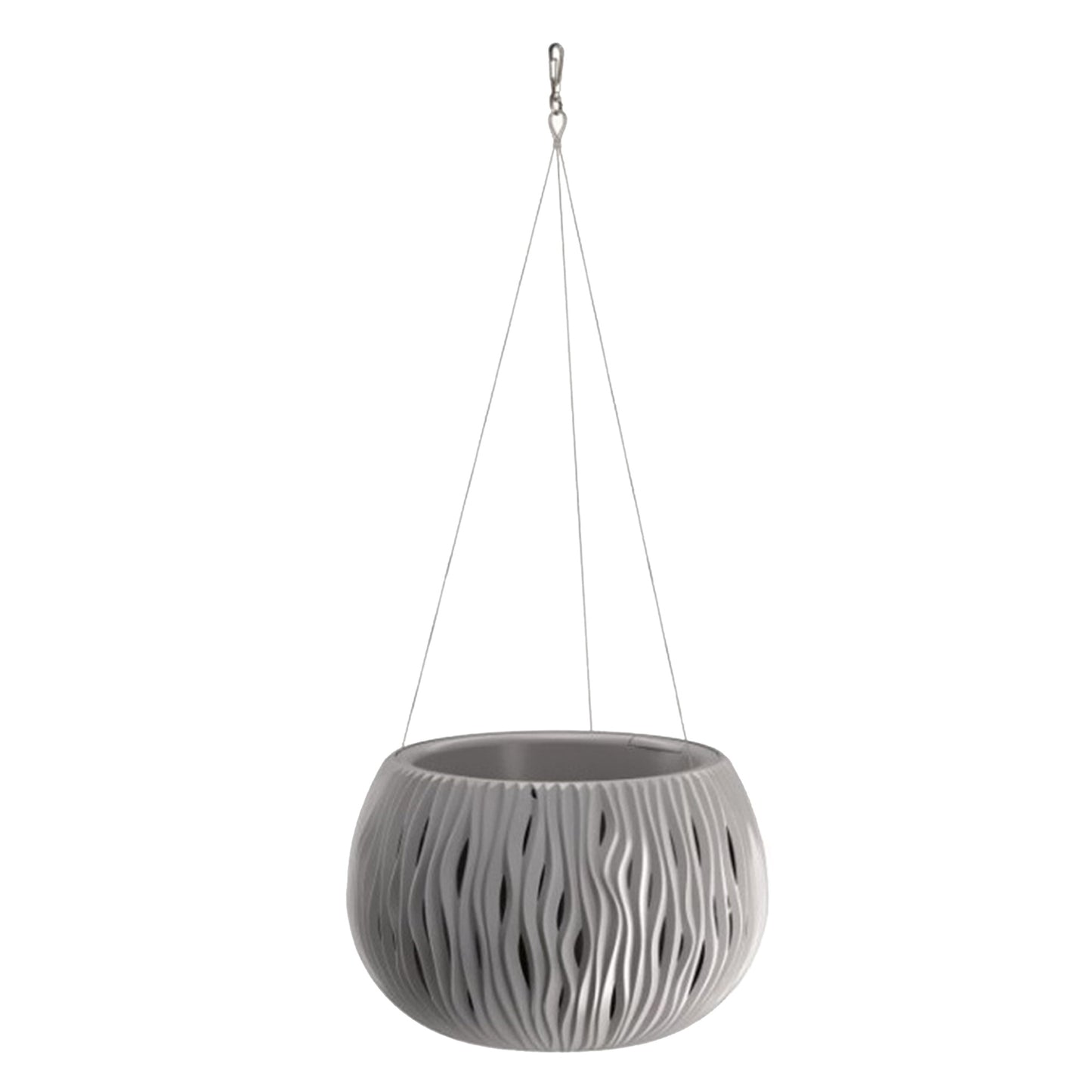 Prosperplast Bowl Sandy Ws De Plástico Con Depósito En Color Gris Piedra, 21,8 (alto) X 37 (ancho) X 37 (profundo) Cms_0