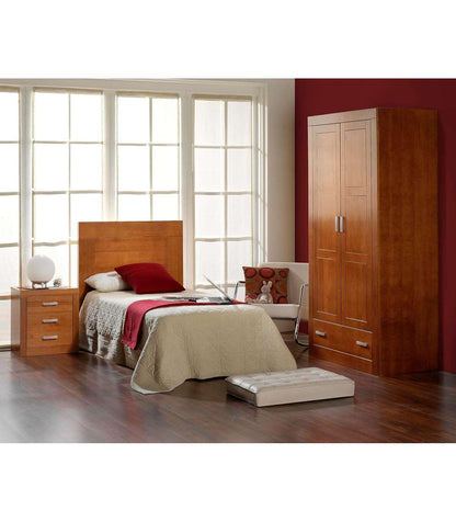 Armario Ropero Madera Maciza Acabado Cerezo 200 Cm(alto)105 Cm(ancho)55 Cm(largo)_1
