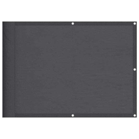 Vidaxl Pantalla De Balcón 100% Poliéster Oxford Antracita 75x800 Cm_0