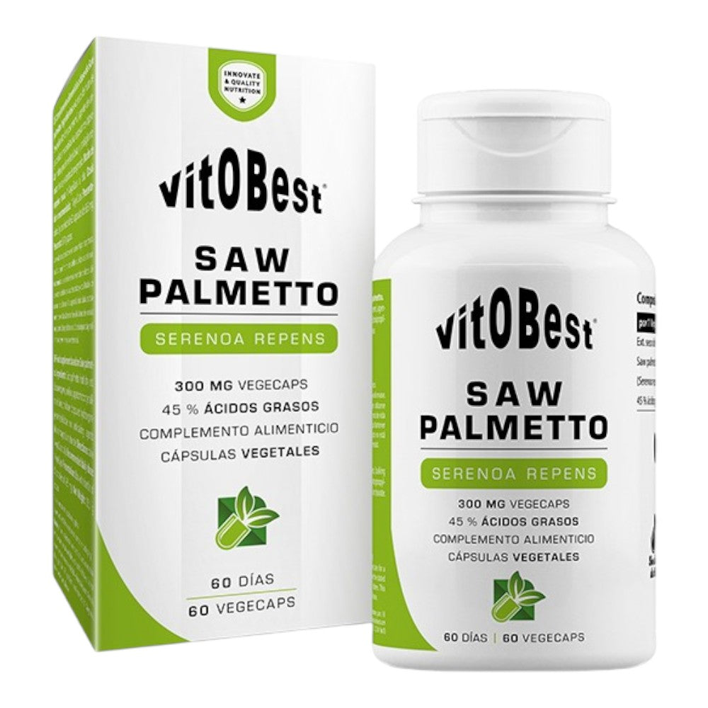 Saw Palmeto - 60 Cápsulas Vegetales - Prostata - Vitobest_0