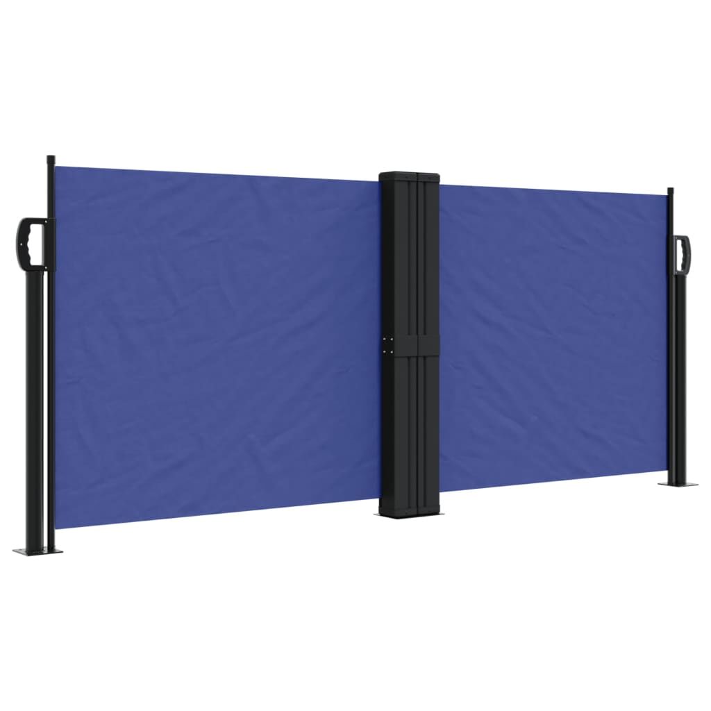 Vidaxl Toldo Lateral Retráctil Azul 100x1000 Cm_0