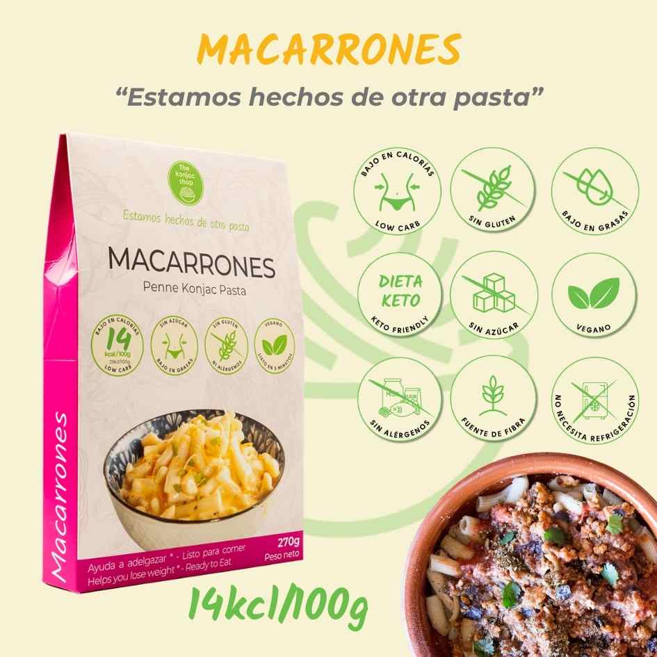 Macarrones konjac The Konjac Shop 270g