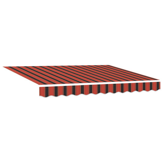Toldo Retráctil Naranja Y Marrón 300 X 250 X 165 Cm_0