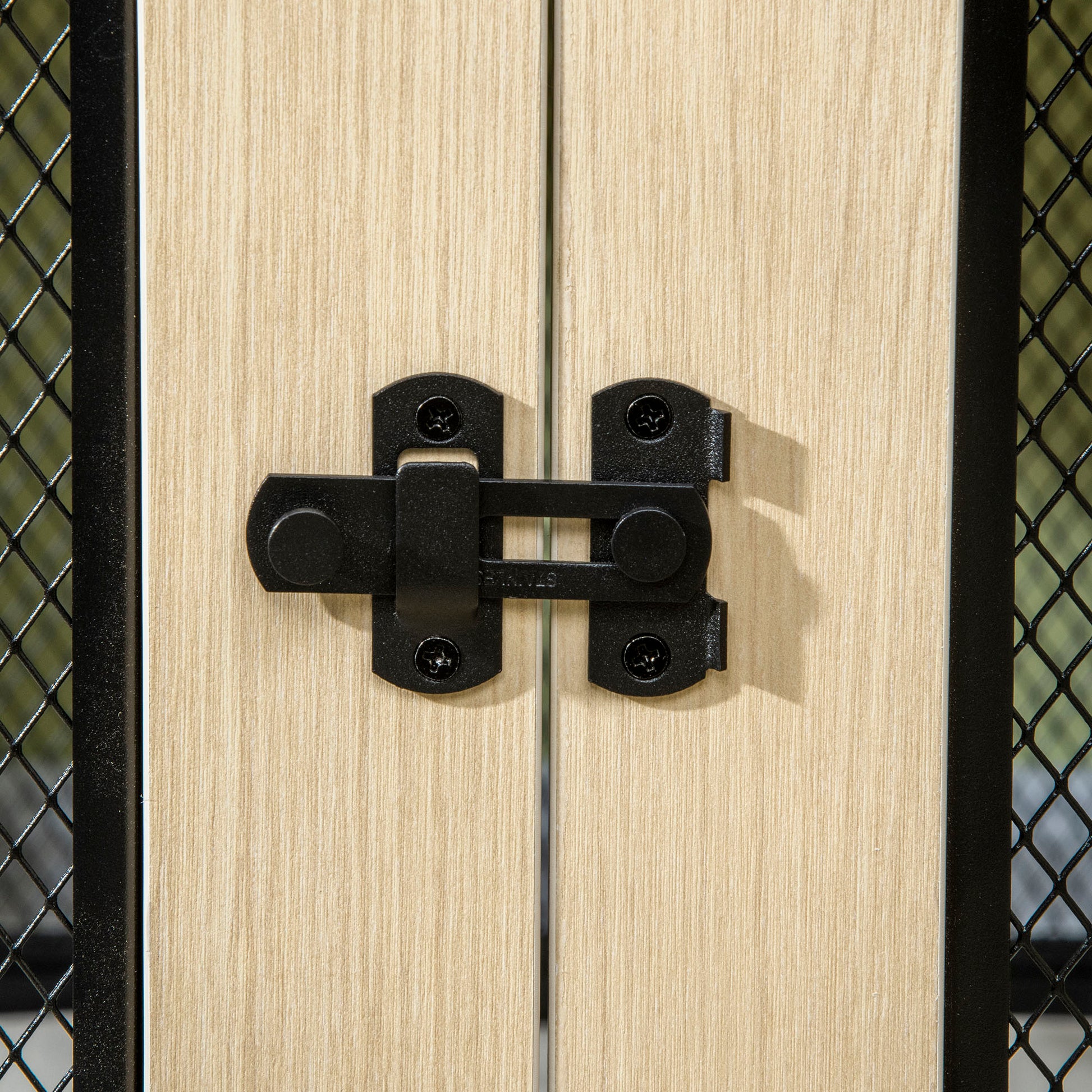 Pawhut Jaula Para Perros De Madera Superficie Mesa De Centro 94x60x71,5cm Roble_4