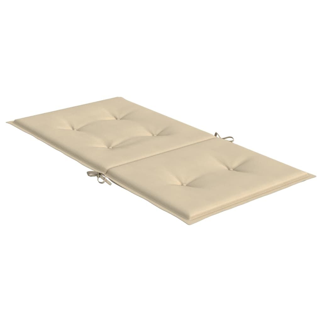 Vidaxl Cojín De Silla De Jardín Respaldo Bajo 4 Uds Tela Oxford Beige_4