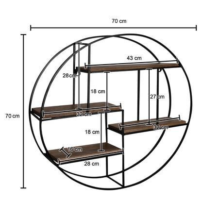 Estante De Pared 70x70x18 Cm_3