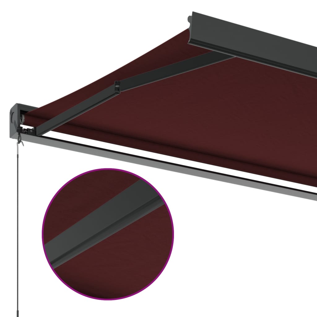Toldo Retráctil Manual Color Burdeos 350x250 Cm_5