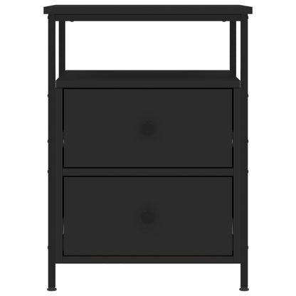 Mesitas De Noche 2 Uds Madera De Ingeniería Negro 44x45x60 Cm_4