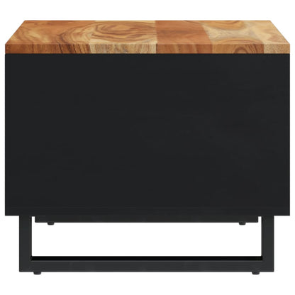 Mesa De Centro De Madera Maciza De Acacia 55x50x40 Cm_2