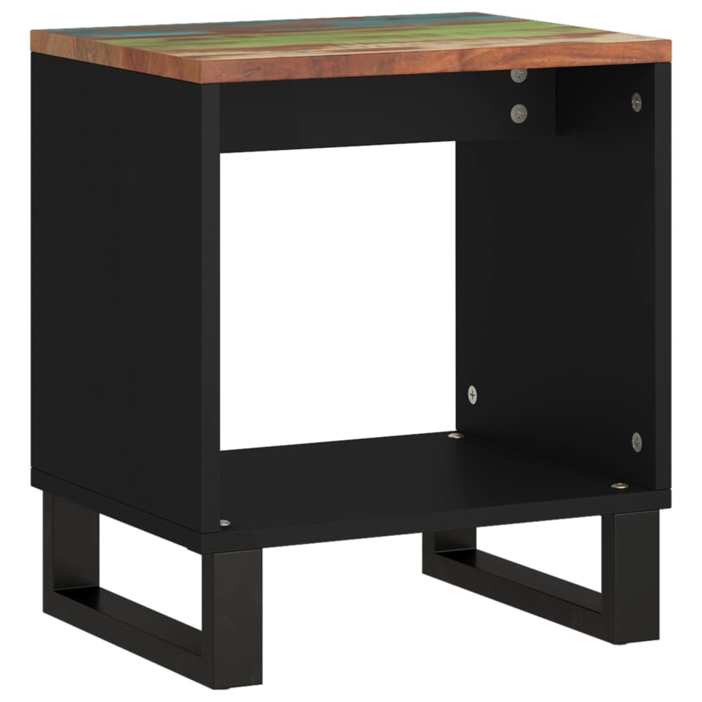 Mesa De Centro Madera Reciclada Y Contrachapada 40x31x46 Cm_3