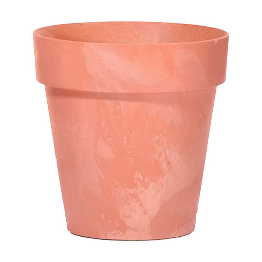 Maceta Cube Beton Effect 2,2l., Dimensiones (mm) 170x170x150, Color Terracota_0
