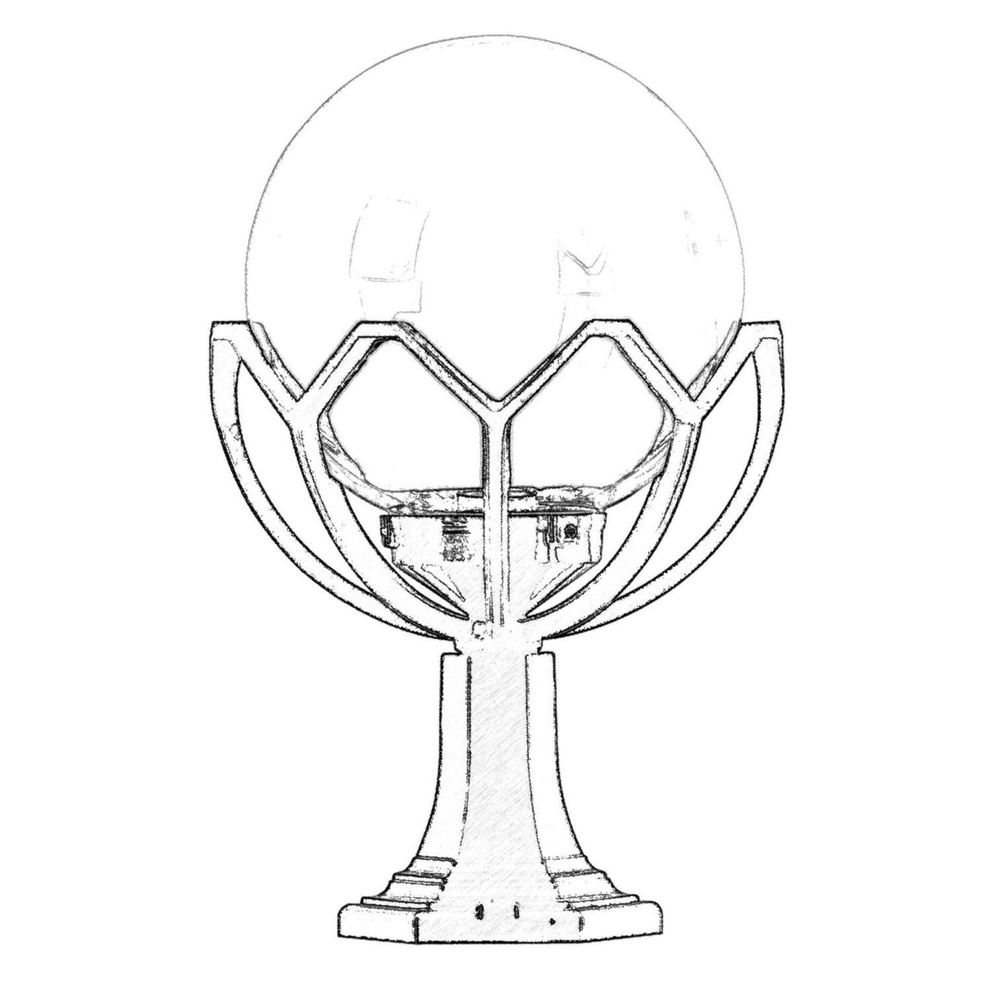 Aplique De Pared Para Exterior, Abs , Negro, 35x35x52, Casquillo E 27 Max 60 W_1