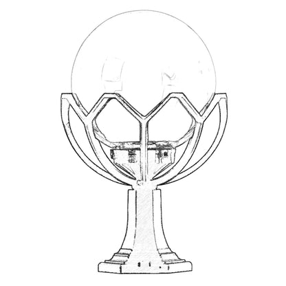 Aplique De Pared Para Exterior, Abs , Negro, 35x35x52, Casquillo E 27 Max 60 W_1